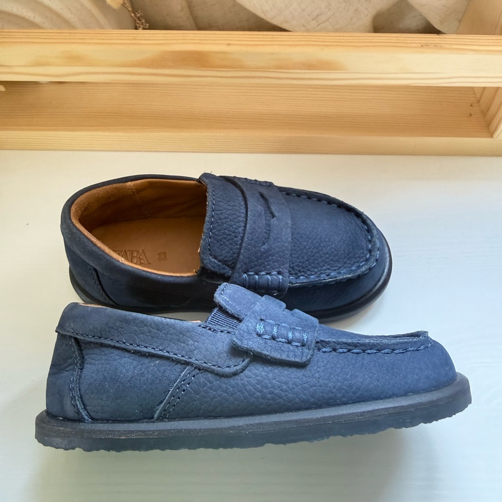 Zara Suede Penny Loafers - Kids Shoes - Picture 4 of 7